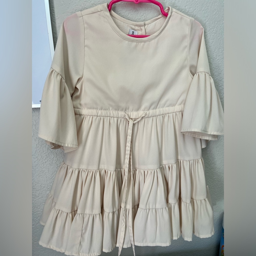 Beige toddler dress
